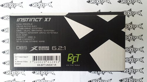 BFT Instinct X7 (мультипликаторная катушка) Фото №7